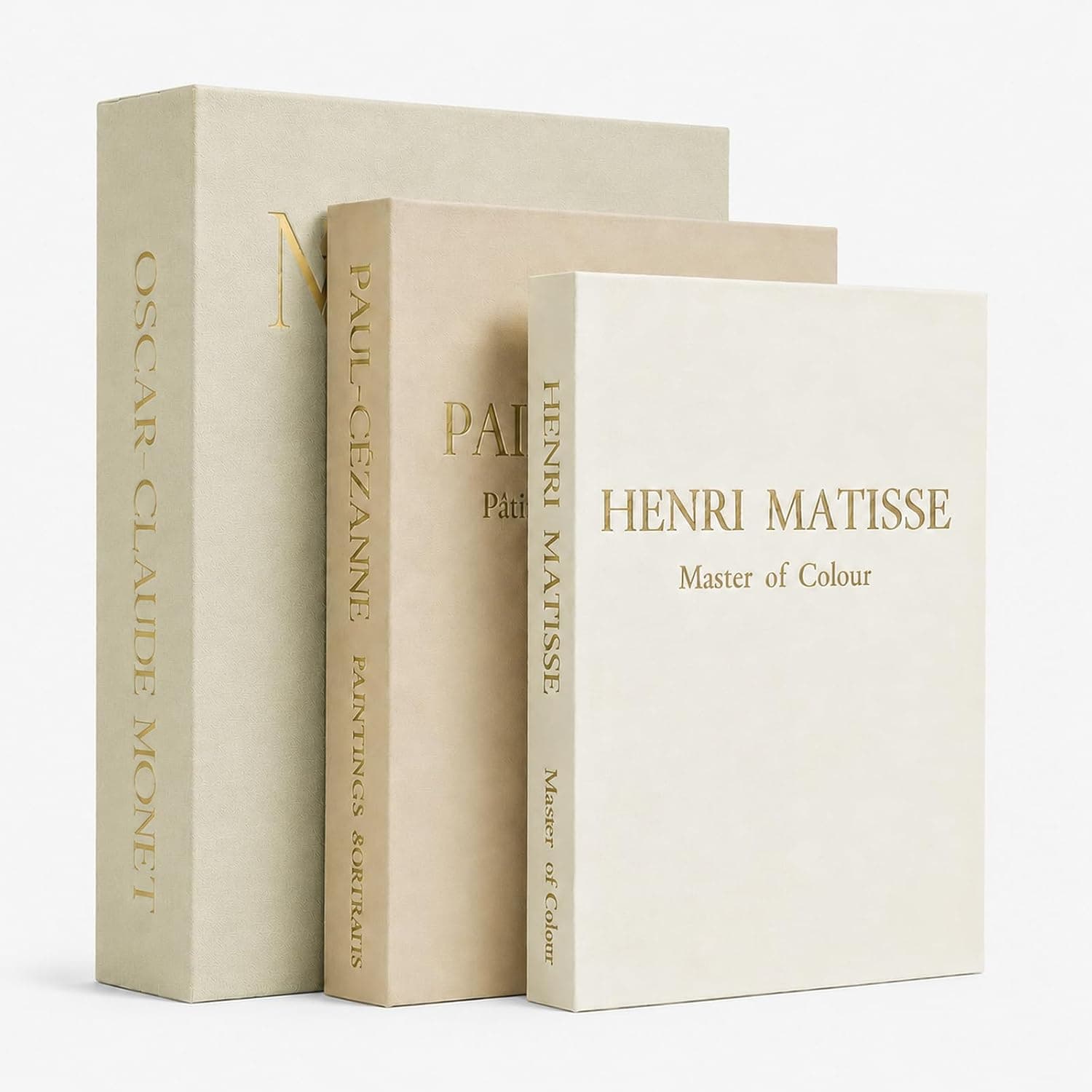 Hcyhcx Decorative Books Set of 3
