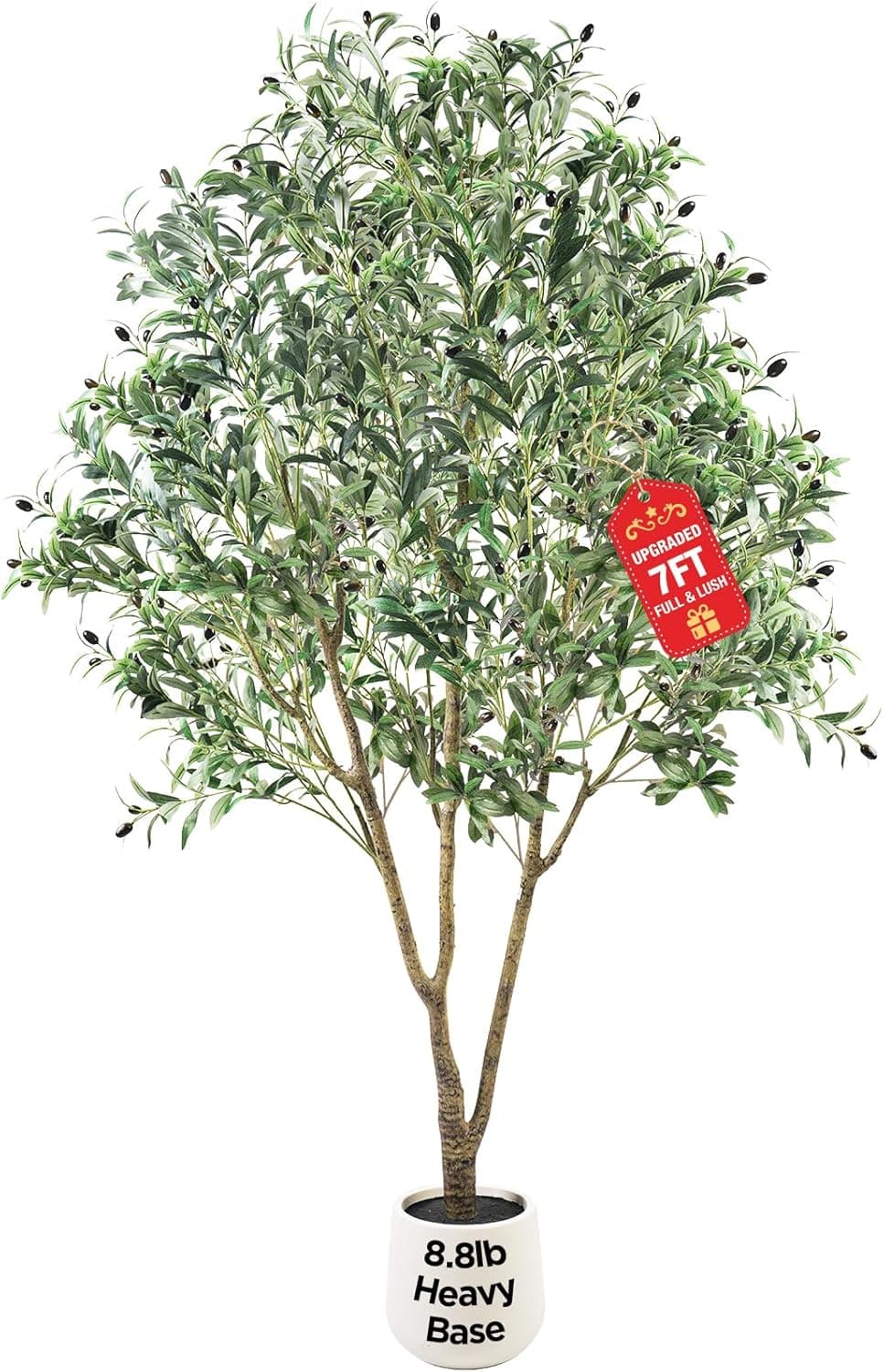 zenalla 7ft Faux Olive Tree